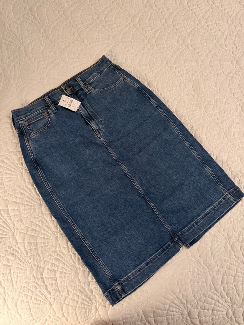 J. Crew Dark Blue Denim Skirt